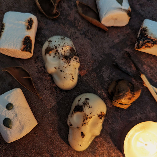 Ghosted Marshmallow Skull Wax Melts
