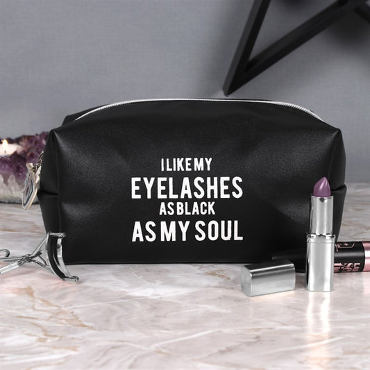 Black As My Soul Makeup Bag