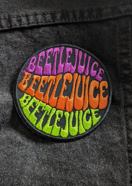 Beetlejuice Hippy Style Patch