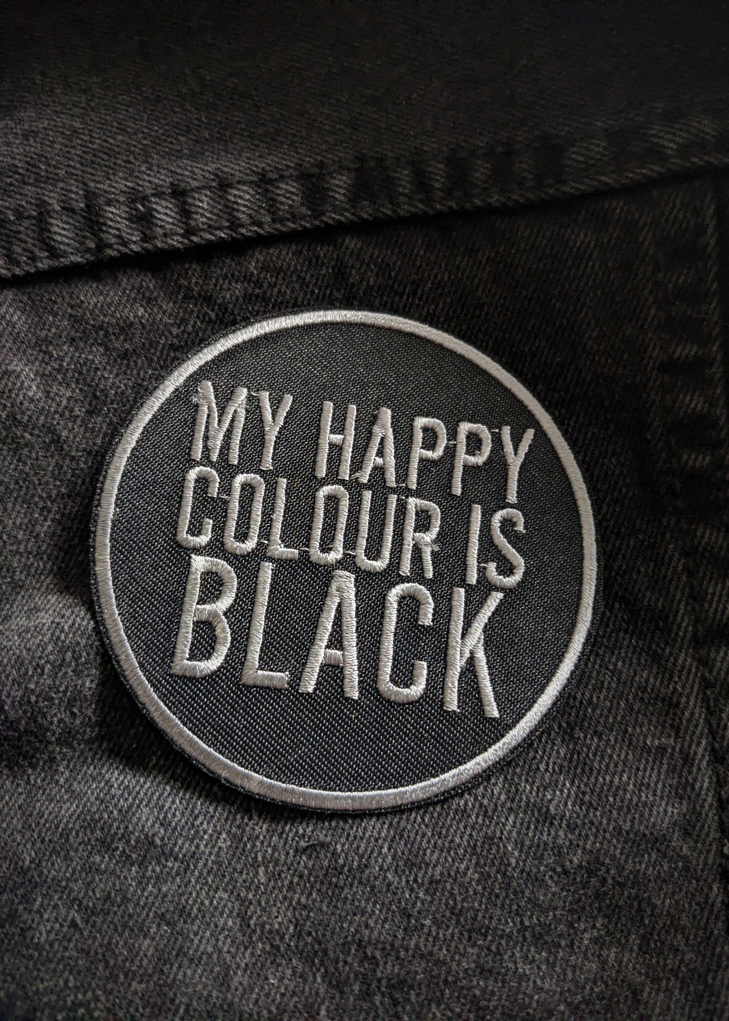 My Happy Colour is Black Patch