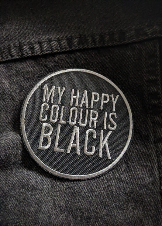 My Happy Colour is Black Patch