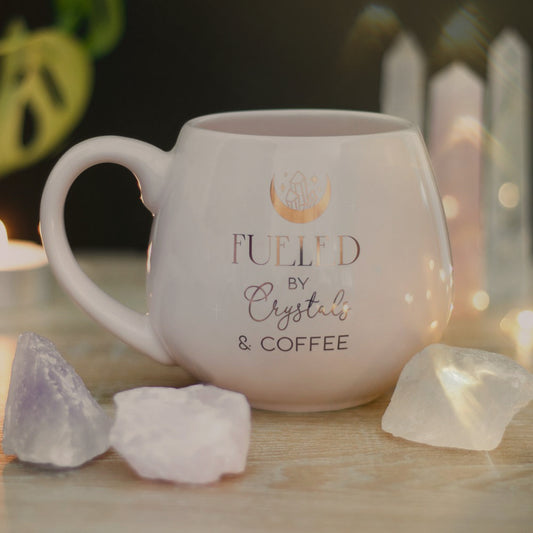 Fueled By Crystals and Coffee Mug