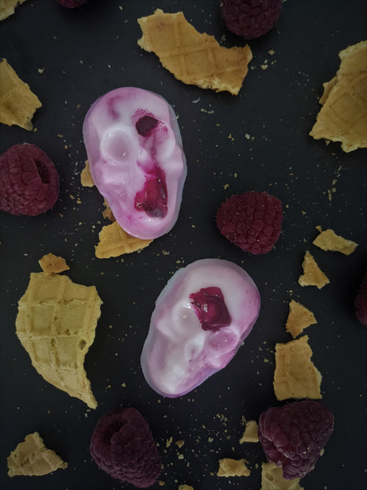 Raspberry Ice Scream Skull Wax Melts